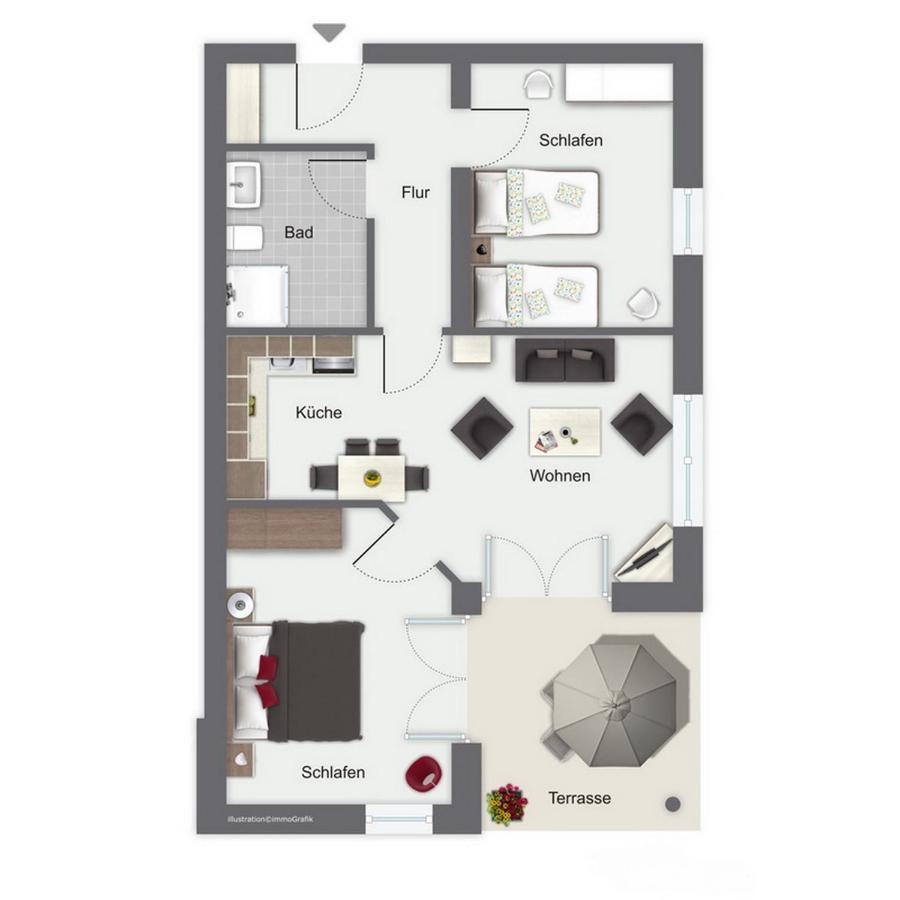 Duenenblick Wohnung 21 Boltenhagen  Exteriör bild
